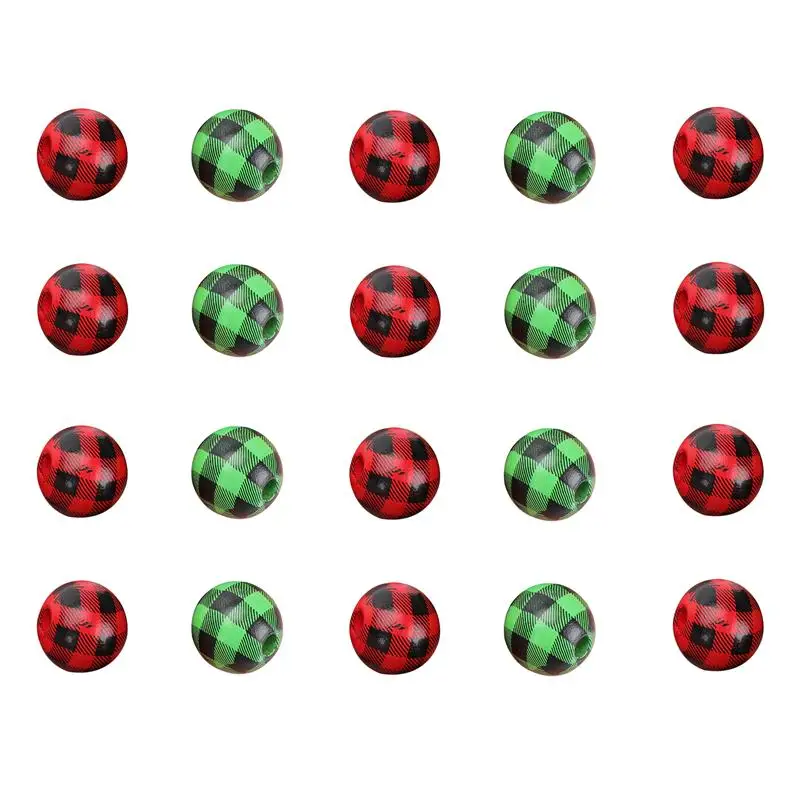 

40Pcs Jewelry Making Necklace Bracelet Craft Beads Wooden Plain Beads Charms
