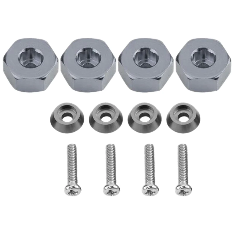 

Aluminum RC Car 12mm Hex Wheel HUB Drive Adaptor Extension Combiner Coupler For 1/10 RC Car WPL C14 C24 B14 B24 B16 B36