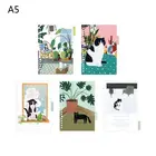 1 комплект свежий дневник Бумага связующих A5 A6 отрывными листами разделитель для блокнота индекс сепаратор