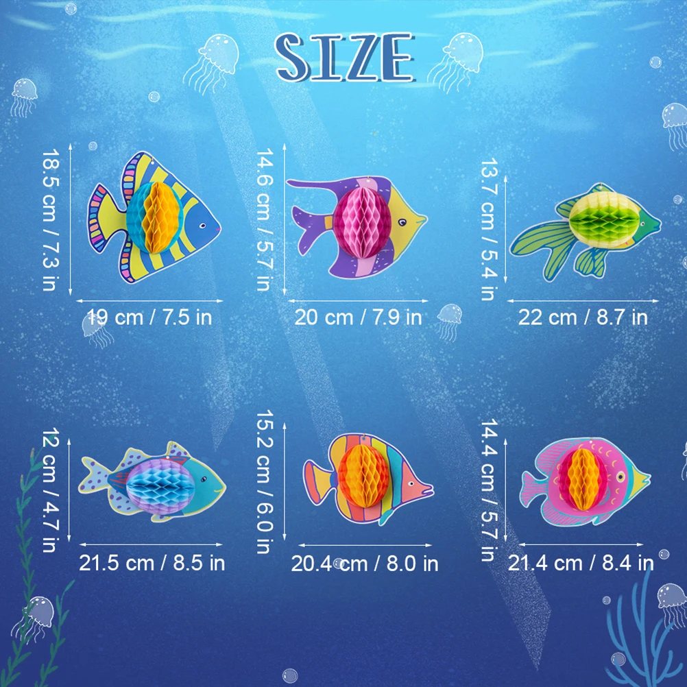 6 шт./набор подвески в виде рыбок для украшения стен|Ловцы снов и подвесные