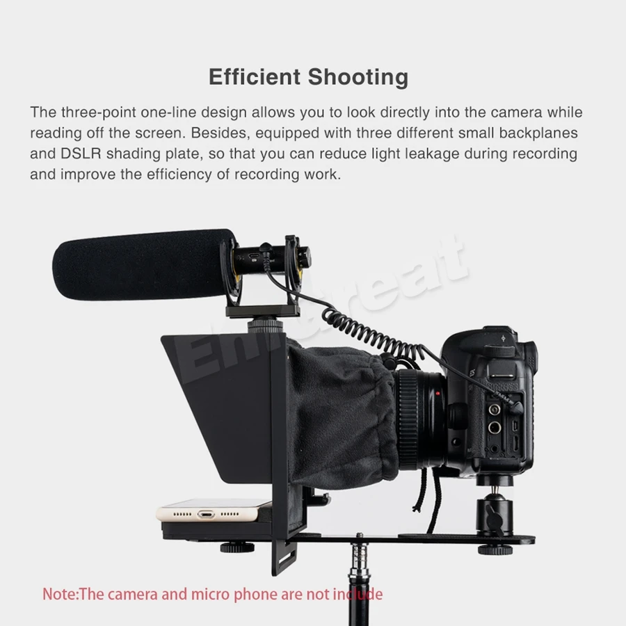Новейший Pergear Мини Портативный Регулируемый телепромпер для смартфона и DSLR