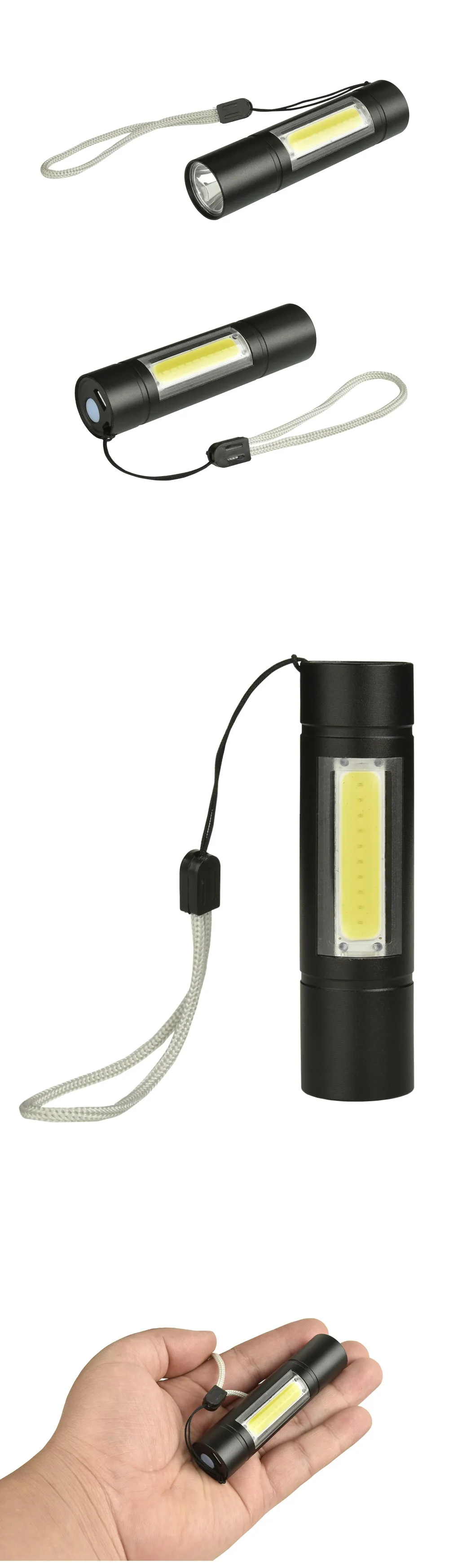 XANES 1518 XPE+ COB 2 фары 1000 люмен 3 режима USB перезаряжаемая яркость Повседневный светодиодный фонарь костюм светодиодный фонарик мини-подарок портативный