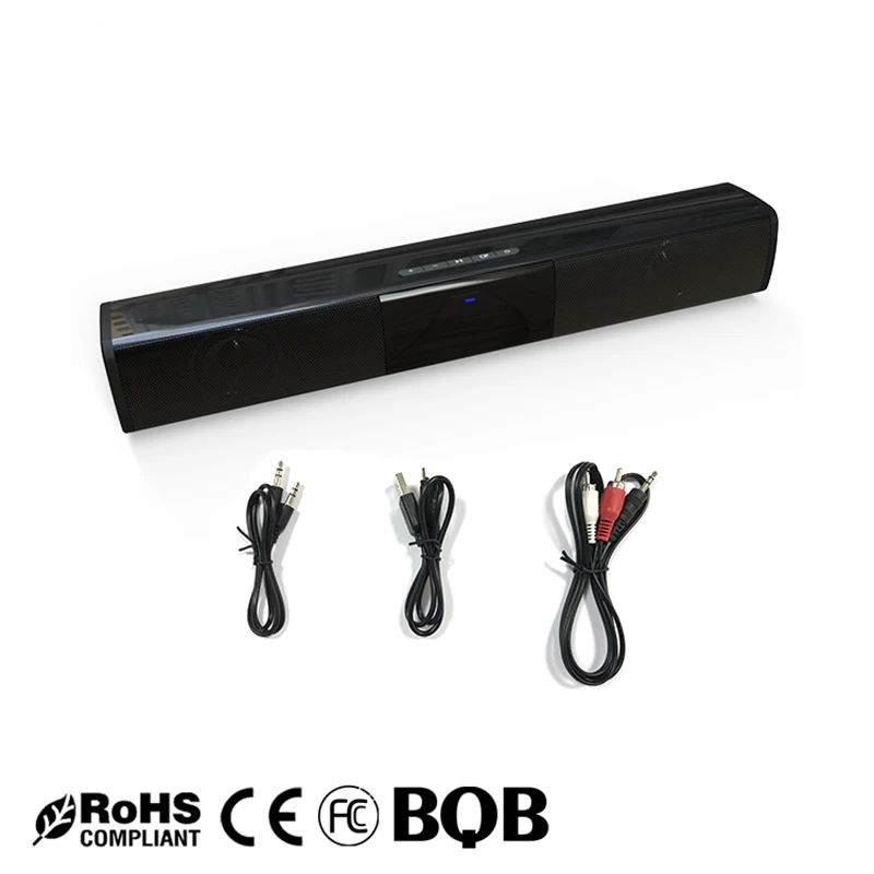 

BS-28A 2*5W HIFI Portable Wireless Column Bluetooth Speaker TV Soundbar Stereo Sound Home Theater Sound Bar TF USB For TV PC