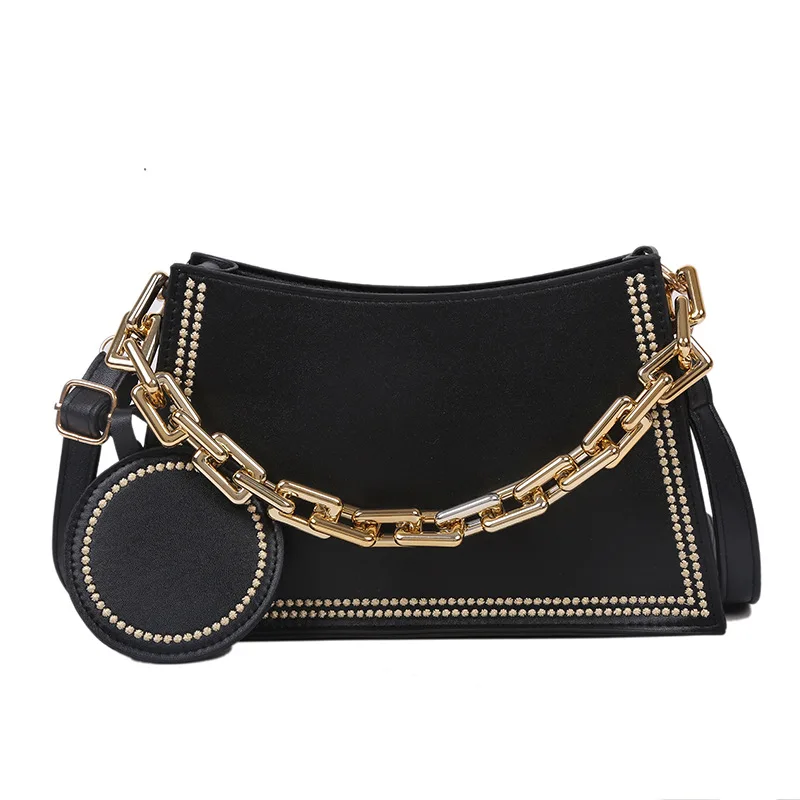 

Chain small bag female bag new 2020 texture portable messenger bag summer western style wild shoulder bag