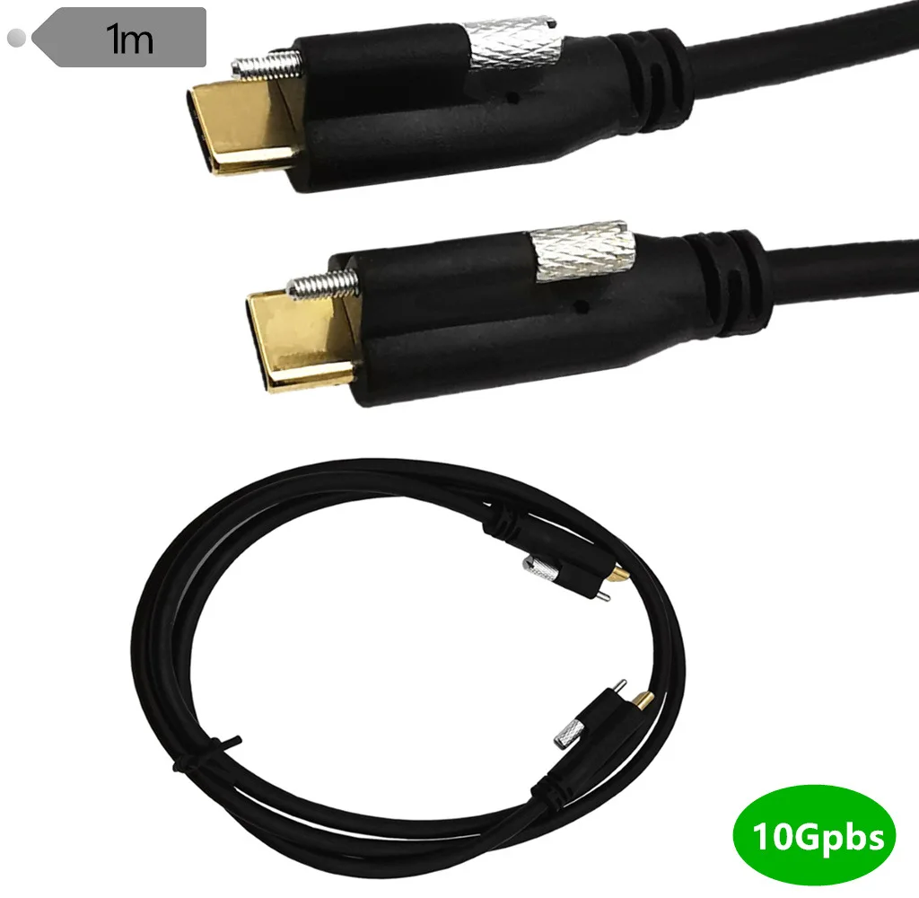 

10 Гбит/с 5A USB 3,1 Type-C для подключения к USB-C или передачи данных со штекером с винтовым зажимом кабель качество позолоченный стандартный 16 + 1 ядр...