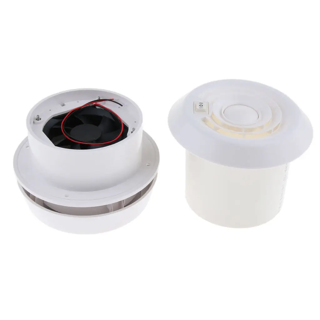 

Boat Marine RV Extractor Fan Exhaust Air Ventilation 60CFM - White