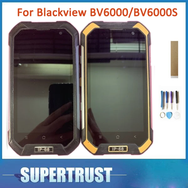 Оригинальный ЖК дисплей с рамкой для Blackview BV6000 BV6000S сенсорный экран дигитайзер в