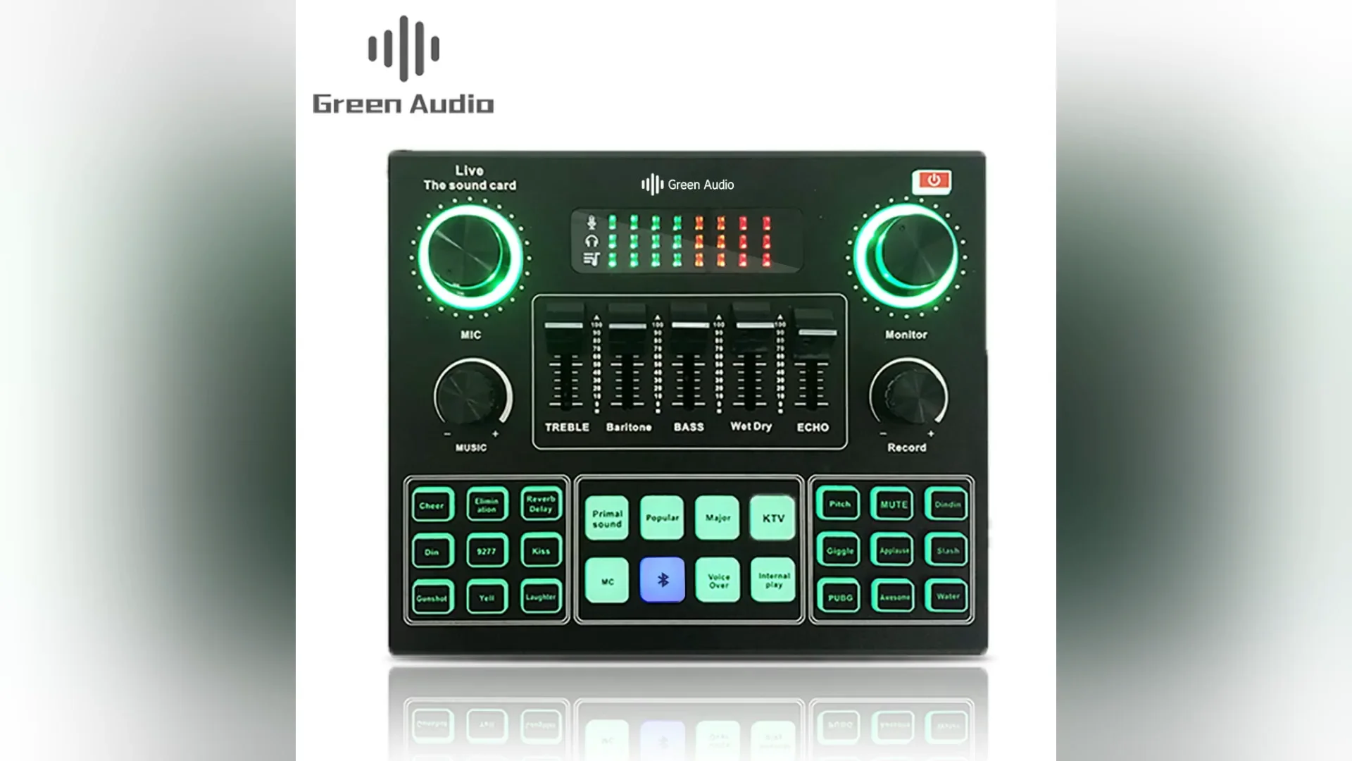 

GAX-V9 High quality adjustable studio microphone V9 usb sound card