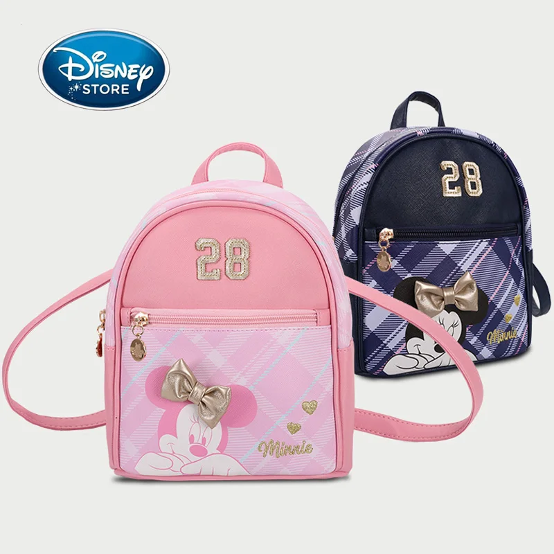 

Новинка 2020, рюкзак для девочек в британском стиле Disney с Минни Маусом, Женская дорожная сумка из искусственной кожи, повседневный Универсальный Школьный рюкзак, высококлассный рюкзак