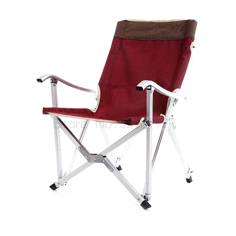 저렴한 야외 초경량 알루미늄 합금 접이식 의자 가정용 휴대용 점심 휴식 의자 안락 의자 등 의자