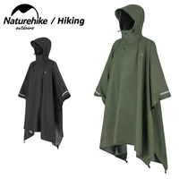 naturehike outdoor waterproof cape poncho breathable cloak multifunctional hiking fishing camping raincoat backpack rain cover