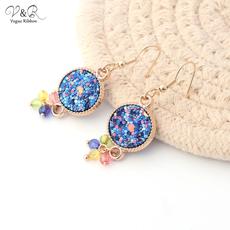 Серьги-Крючки ручной работы с жемчугом украшенные проволокой/искусственными