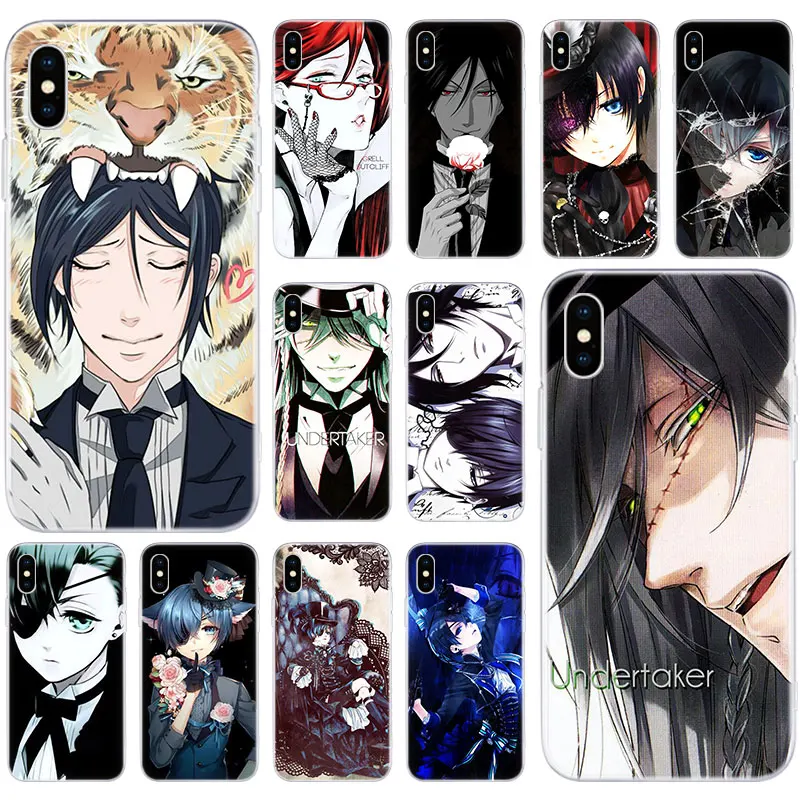 Лидер продаж сапоги для косплея Темный дворецкий аниме Мягкий силиконовый чехол