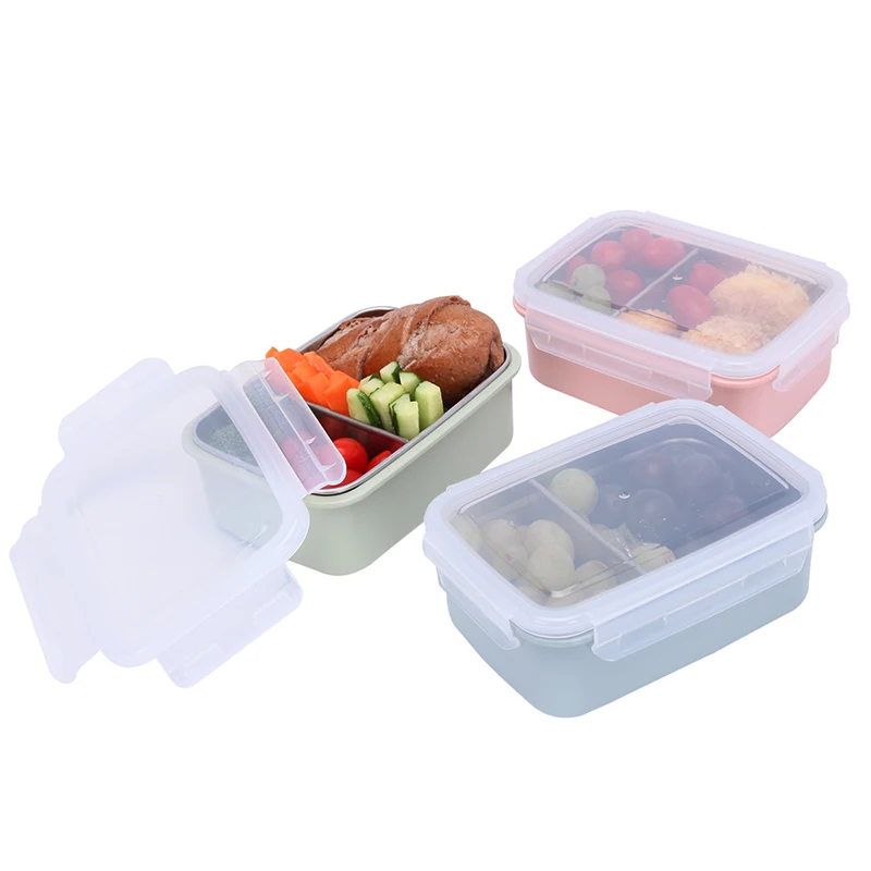 Ланч бокс школьный контейнер для еды 304 Нержавеющая Сталь Bento коробка пищевой
