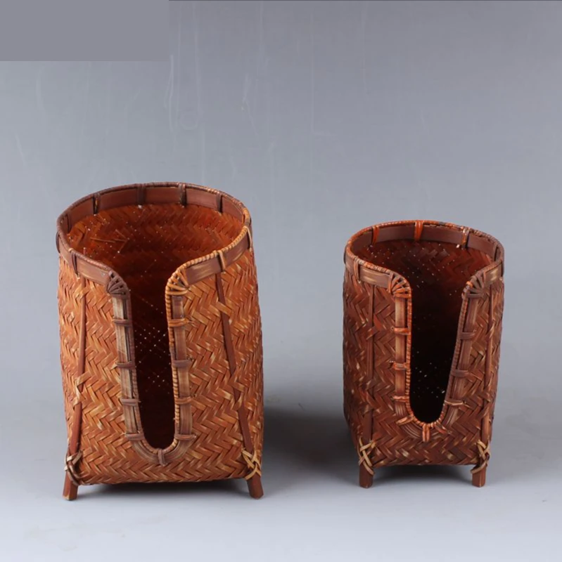 

Bamboo woven antique cup cage cup basket bamboo woven rattan tea ceremony accessories cup Archaize style