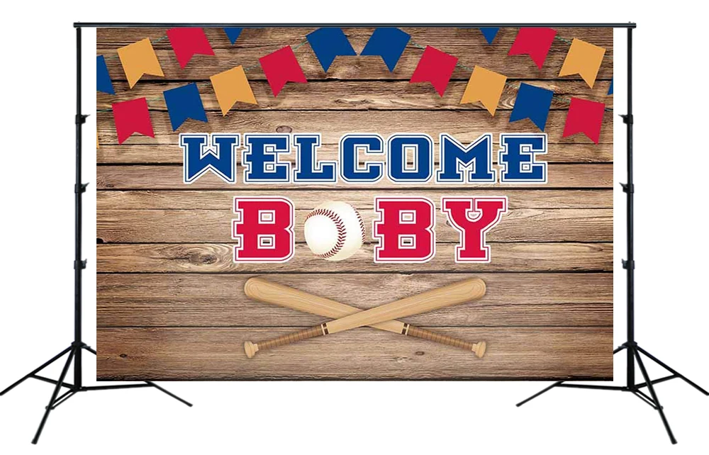 Бейсбольный фон для детской вечеринки спортивные Вечерние Декорации фотосъемки