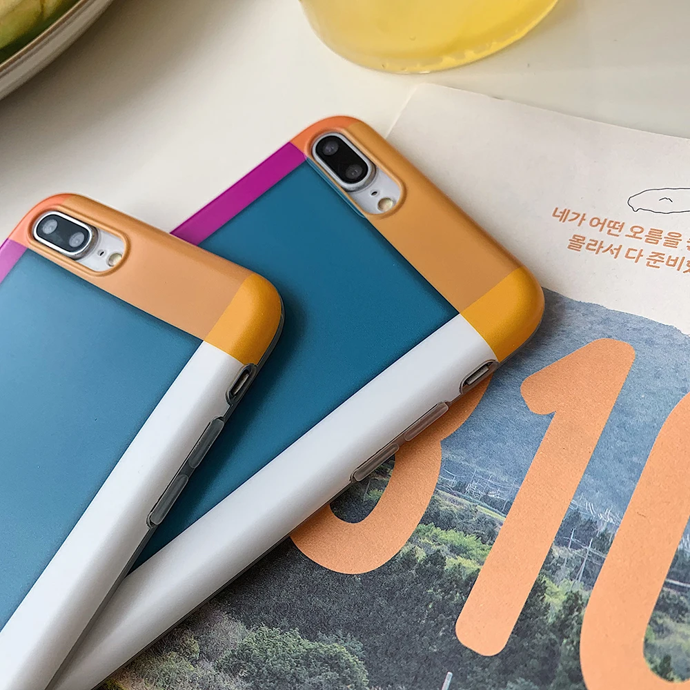 Художественный Контрастный ЦВЕТНОЙ чехол для телефона Iphone XS MAX XR Модный с