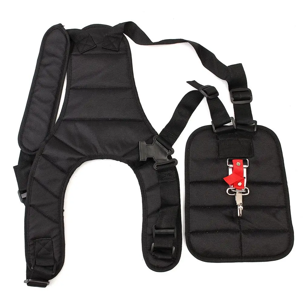 

Lawn Mower Double Shoulder Harness Strap Adjustable Nylon Black Harness Belt Garden Grass Trimmer Accessories