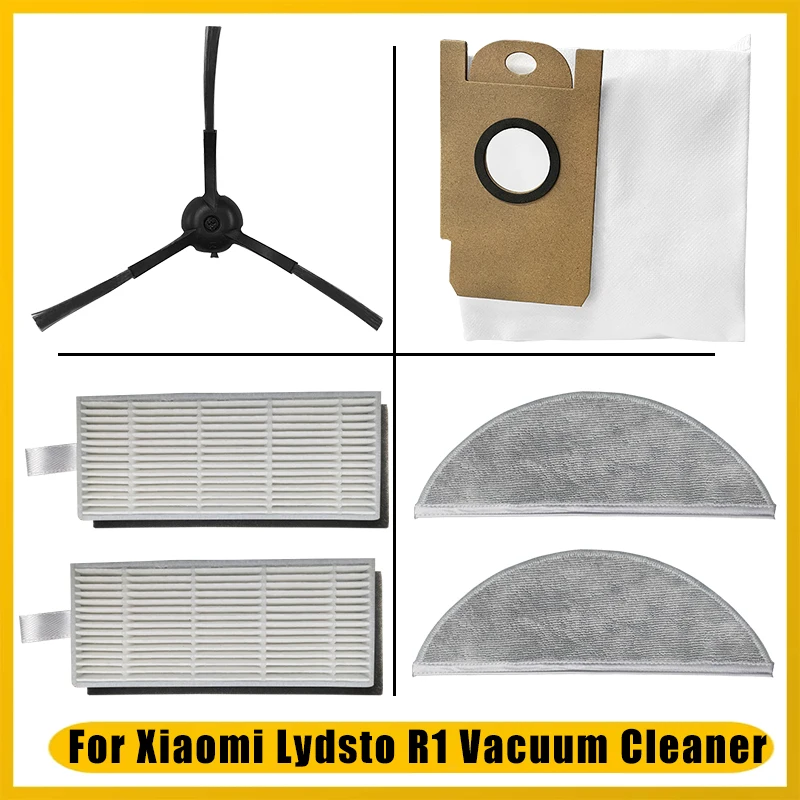 

Mop Cloth Rags For Xiaomi Lydsto R1 Robot Vacuum Cleaner Accessories Side Brush Hepa Filter Dust Bags Mopping Spare Parts