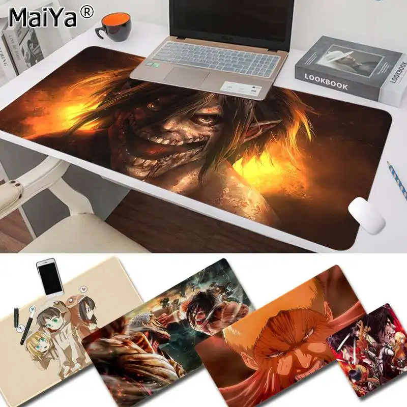 

MaiYa Attack on Titan Anime Vintage Cool large/small Pad to Mouse pad Game Size for Speed Version Game Keyboard Pad for Gamer