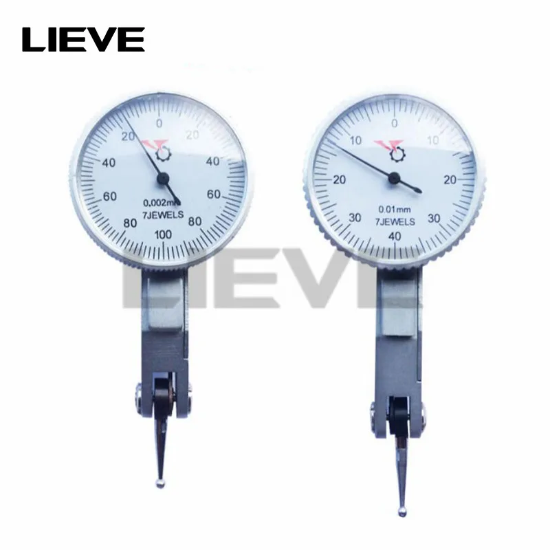 

0-0.2 mm Lever Precision 0.002mm Level dial Gauge Scale Precision Metric Dovetail Rails 0-0.8mm 0.01mm Dial Test Indicator