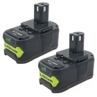 Сменная аккумуляторная батарея Ryobi ONE + 18 в 9000 мАч Электроинструмент электрическая отвертка P106 P107 P108 BIW180 RB18L40 перезаряжаемая батарея