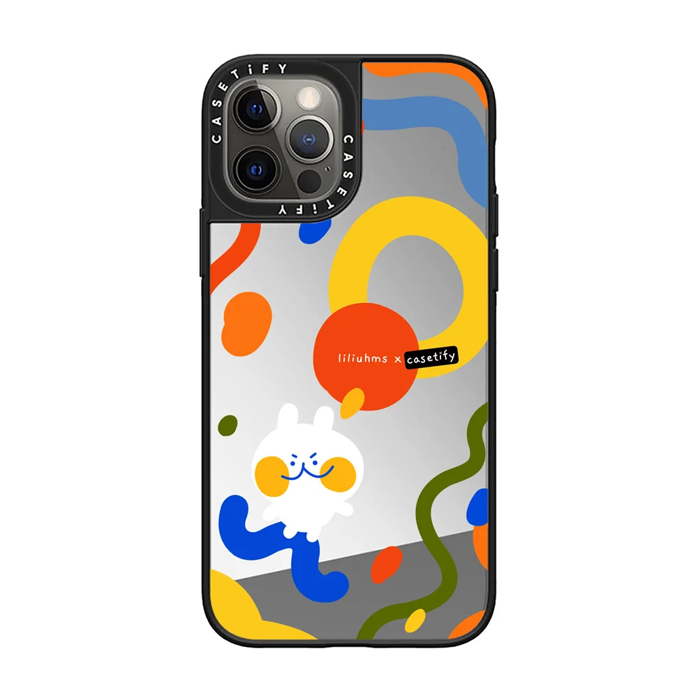 

Mirror Cartoon phone case for iPhone 13 12 11 Pro Max Europe and America creativity Apple iPhone 7 8 Pius X XS Max XR SE 20 case