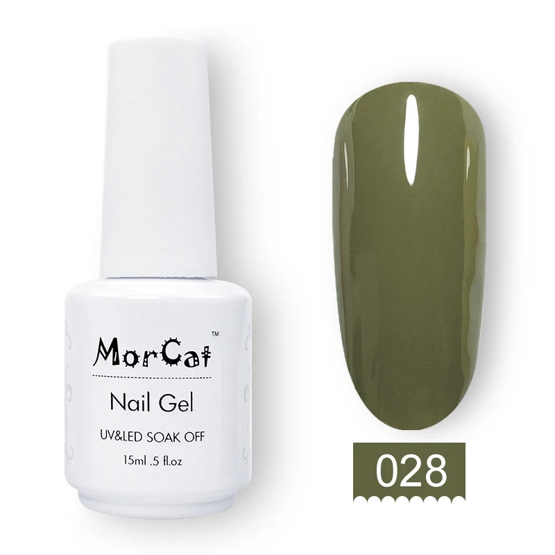 Гель-лак для ногтей MorCat зеленая серия весенний дизайн УФ-Гель-лак удаляемый