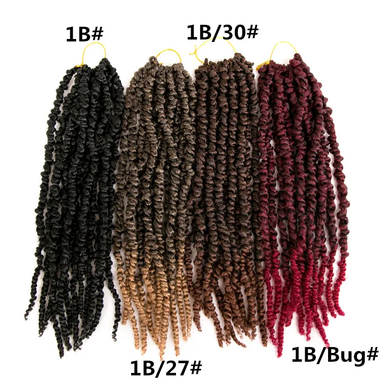Aidaiya 16inch Passion Twist Hair Synthetic Freetress Water Wave Ombre Crochet Braid Extension Spring For Women |