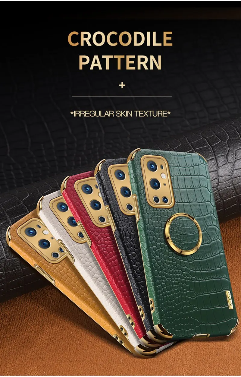 

Luxury Crocodile Pattern Phone Case For Oneplus 9 Pro 9r Case Soft Silicone Back Cover For Oneplus 9 9Pro 9R PU Leather Fundas
