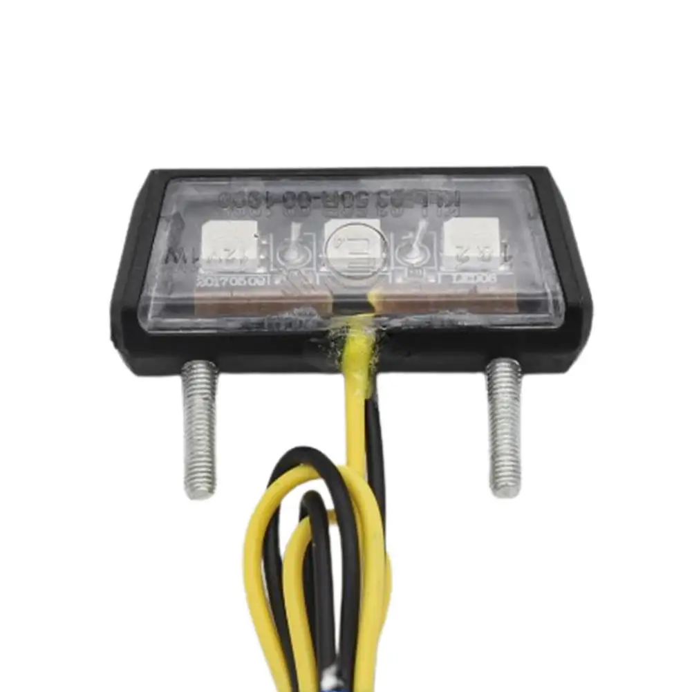 

Motorcycle License Plate LED Light 12V Plastic Waterproof Mini Number License Plate Lamps Tail Light For Motorcycle Tail Lightin
