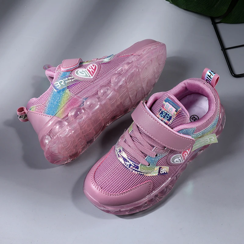 Размер 26 37 детские кроссовки для девочек принцесс бега США малышей маленьких и