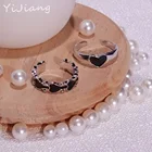 Женский ювелирный комплект из кольца и сердца, из нержавеющей стали