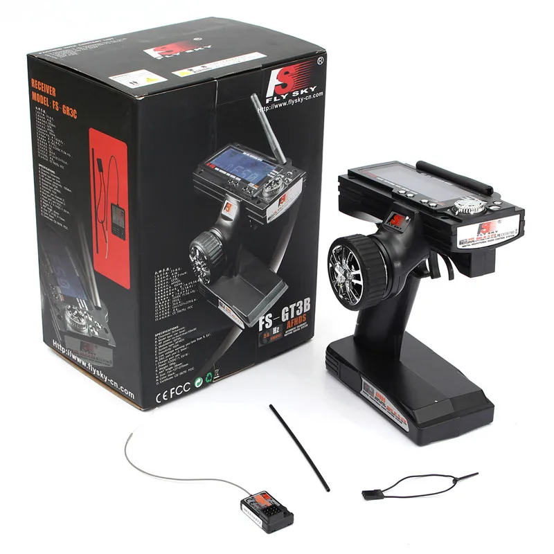 Радиопередатчик FLYSKY радиопередатчик светодиодный 3 канала 2 4G с приемником GR3E для