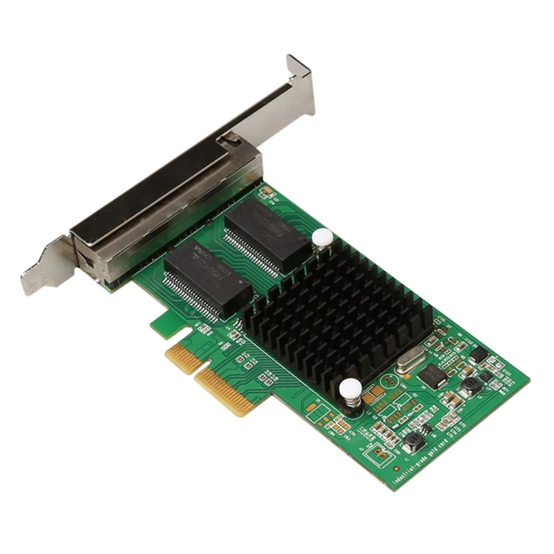 PCI-E Server Four-Port Gigabit Network Card I350-T4 Multi-Port Network Card Enterprise Black Card