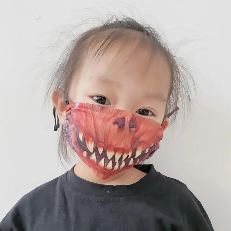 2020 украшение на Хэллоуин Pm2.5 маска костюм для детей женская готическая панк