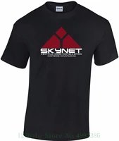 skynet t shirt central core cyberdyne terminator ai intelligence unisex ladies black casual tshirt men brand