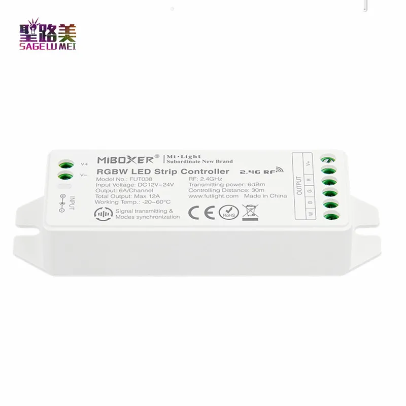 Miboxer FUT038 (обновление) 2 4G 4-светодиодная лента управления ler 12 ~ 24 В приглушаемый