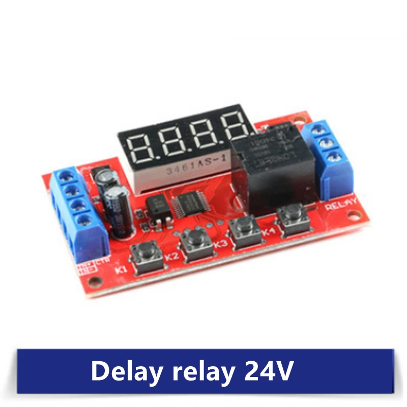Релейный модуль с регулируемой задержкой времени постоянный ток 5 В 12 24 10 А 32
