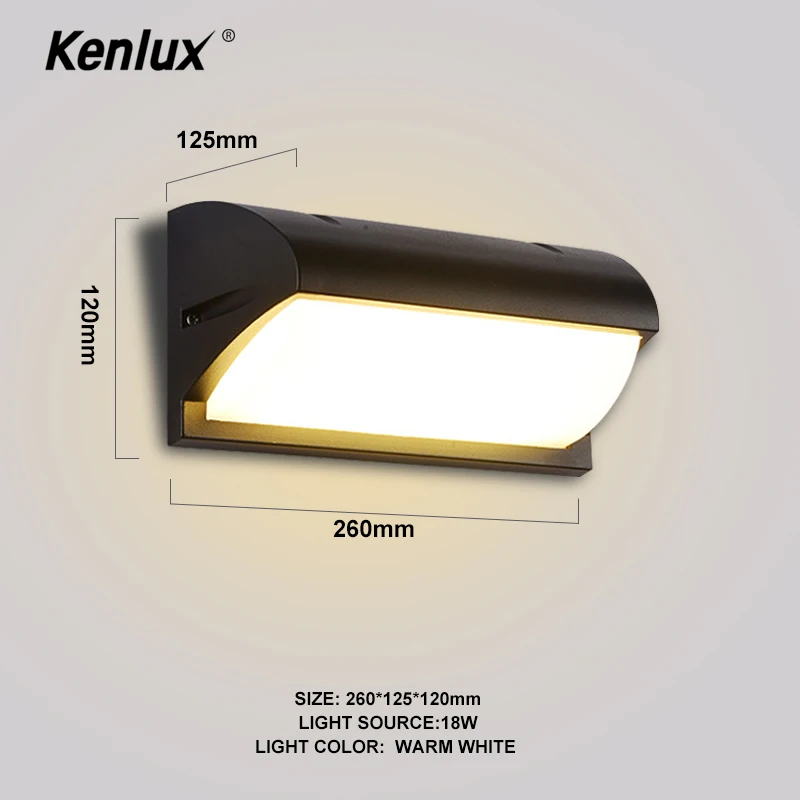 12 Вт светильник светодиодный настенный для улицы современный простой креативный