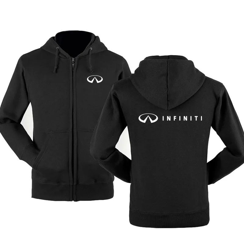 

2021 NEW Autumn winter Infiniti logo zipper sweatshirts Printed Men fleecel Hooded jacket Hoodies Zipper Hoody