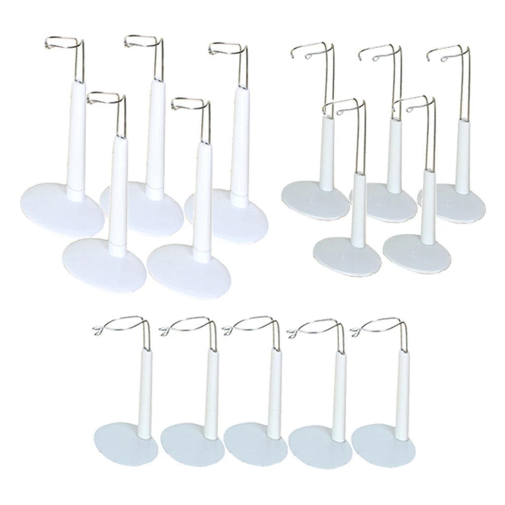 

15Pcs Adjustable Metal C -Type Display Base Support for Dolls Bears Accs
