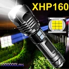 Самый мощный тактический фонарь XHP160, светодиодный фонарь с 18650 светодиодами, XHP90, зарядка от USB, водонепроницаемый фонарь для охоты