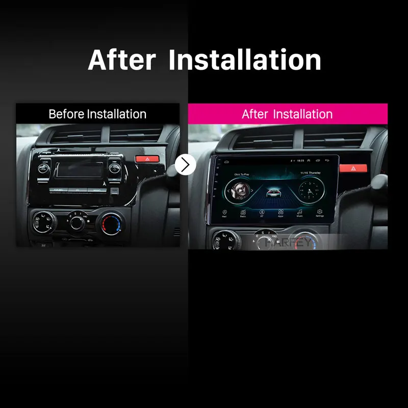 Harfey Android 9 1 10 &quotАвтомобильный Wifi Bluetooth 3G Автомобильный мультимедийный плеер 2din GPS