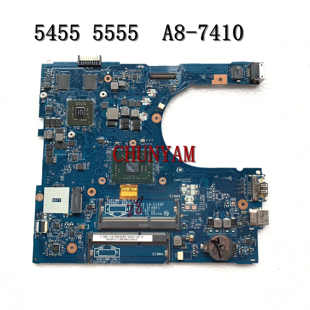 Для Dell Inspiron 5555 5455 5755 материнская плата для ноутбука AAL12 LA C142P A8 7410 CPU CN 0GFDVC GFDVC