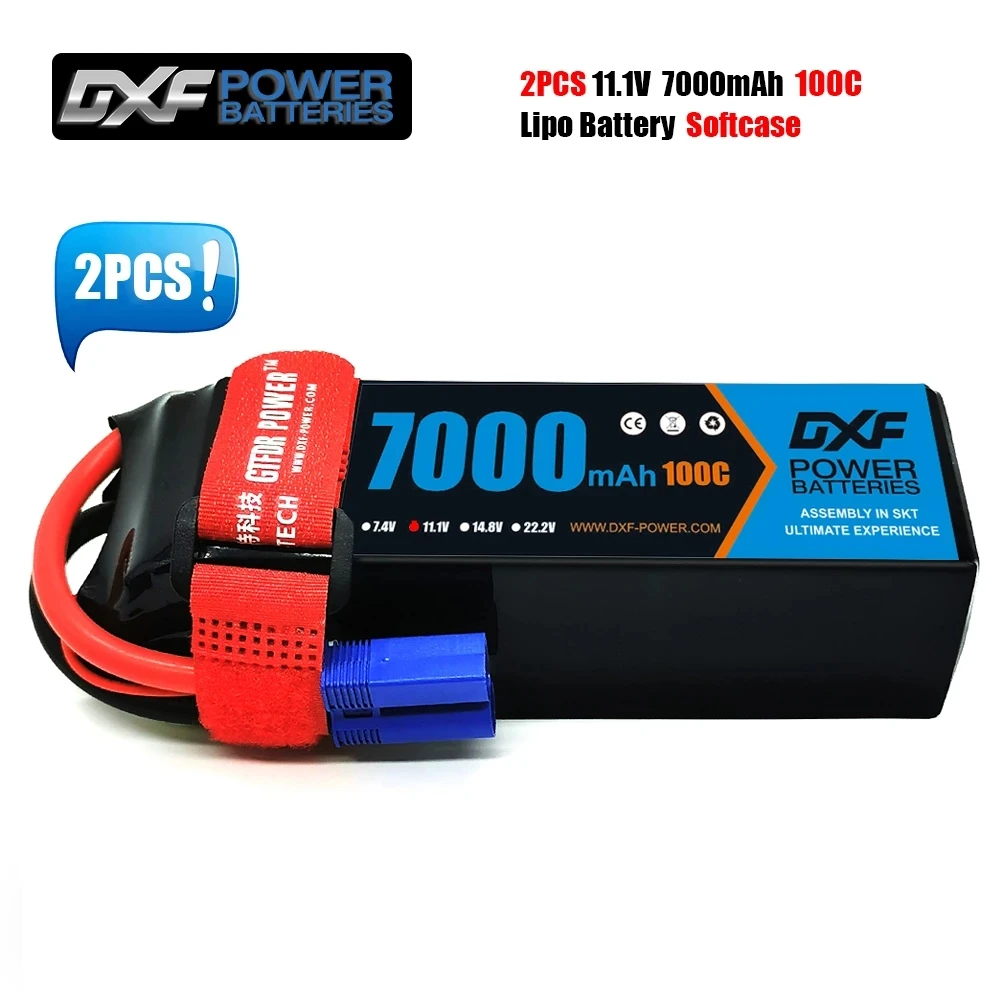 Литий-полимерный аккумулятор DXF 2S 3S 4S 7 4 В 11 1 14 8 в 7000 мАч 6750 6500 5200 XT60 для