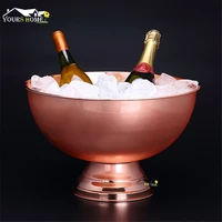 13l stainless steel ice bucket wine champagne granule tube champagne barrel ice wine barrel barware