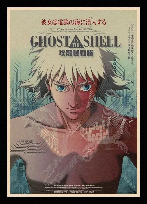 Идеальный плакат JL Ghost in the Shell настенные наклейки винтажные плакаты принты