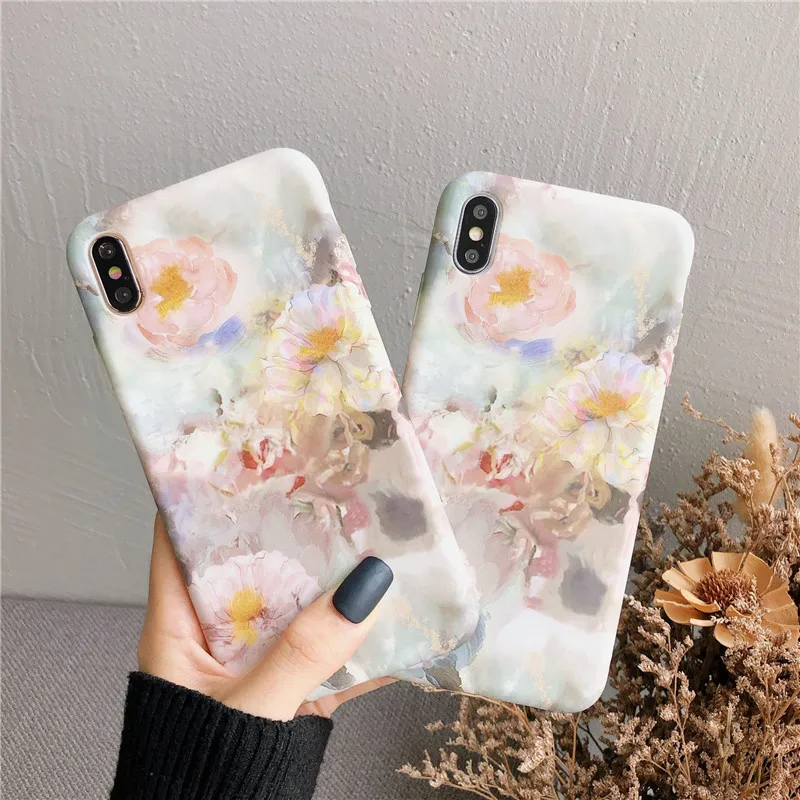 

Silicone Painting Phone Case For iPhone 6 6S 7 8 Plus 2020 SE 7Plus 8Plus X XS XR 11 11Pro 11Pro Max 12 12Pro Max Pro Mini Case