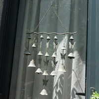 decorative retro vintage cast iron metal bell campana windchimes garden ornament